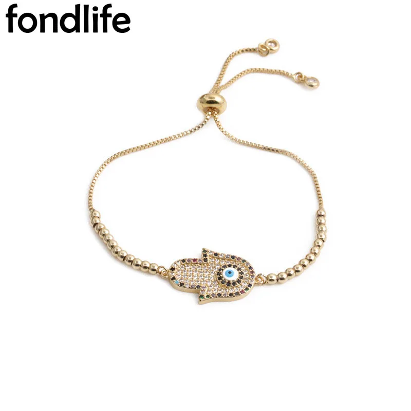 Dazzling Cubic Zirconia Crystal Hamsa Hand Evil Eye Lucky Charm Bracelet Women Gold-plated Copper CZ Fatima Chain Jewelry Gift
Dazzling Cubic Zirconia Crystal Hamsa Hand Evil Eye Lucky Charm Bracelet Women Gold-plated Copper CZ Fatima Chain Jewelry Gift