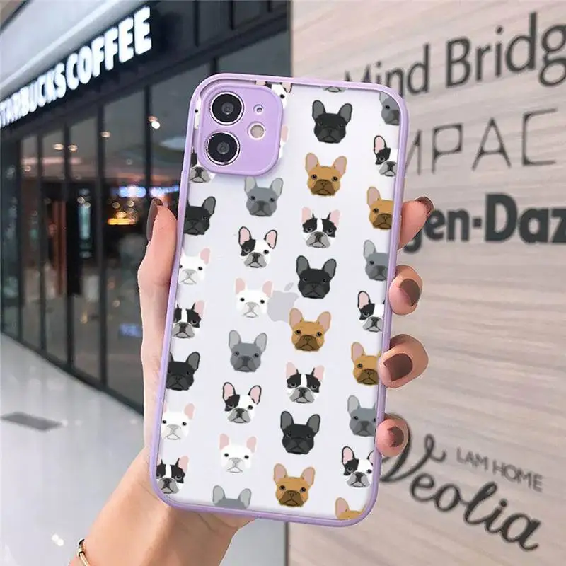 Cute cartoon French Bulldog animal Phone Case matte transparent For iphone 7 8 11 12 plus mini x xs xr pro max cover
Cute cartoon French Bulldog animal Phone Case matte transparent For iphone 7 8 11 12 plus mini x xs xr pro max cover