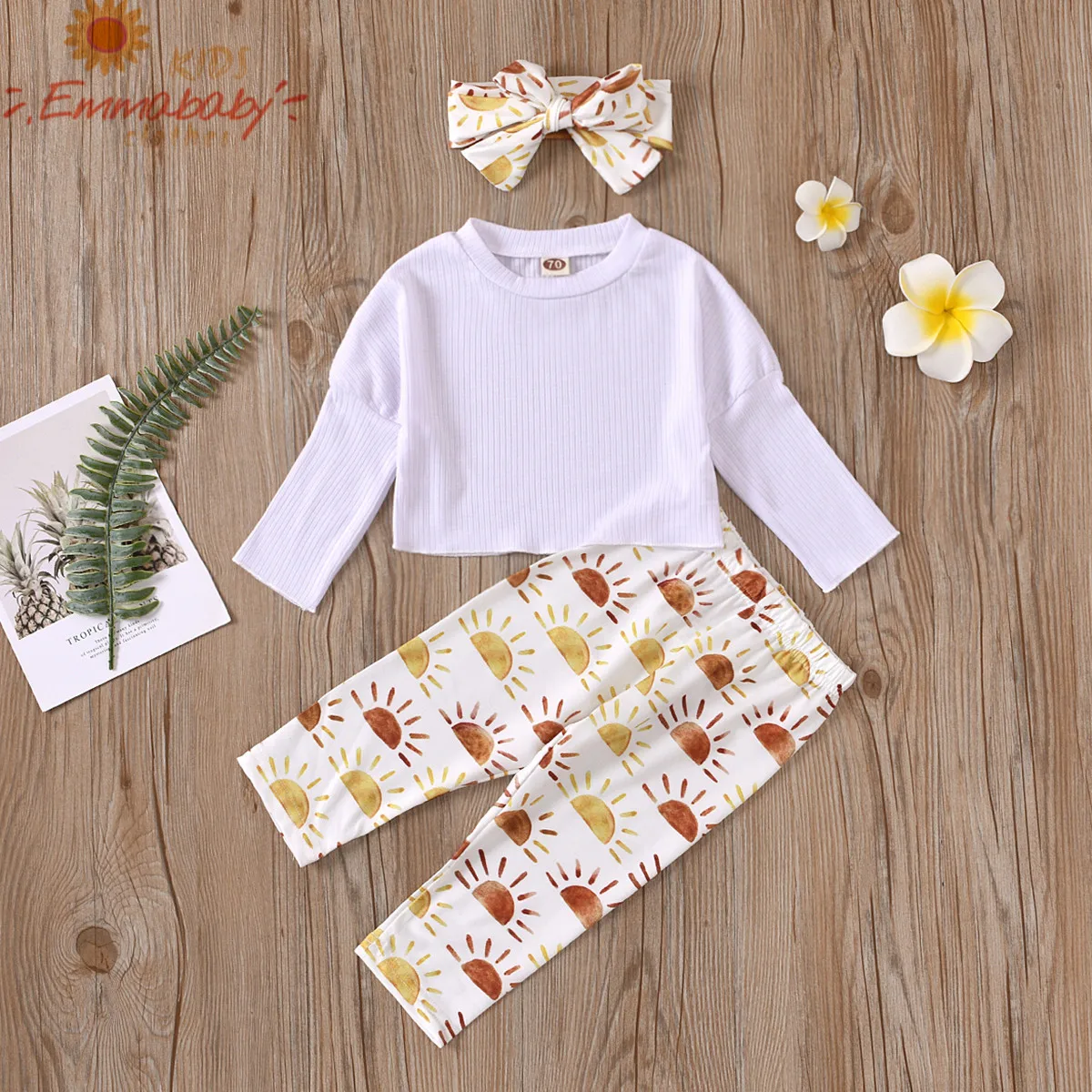 Baby Girls 3 Pcs Clothes Suit 2020 Fashion Solid Long Sleeve Simple T-shirt Top with Printed Long Pants and Printed Hair Band
Baby Girls 3 Pcs Clothes Suit 2020 Fashion Solid Long Sleeve Simple T-shirt Top with Printed Long Pants and Printed Hair Band