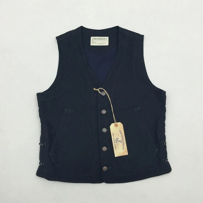 BOB DONG Jungle Cloth Vintage Style V-Neck Vest USN Men's Military Waistcoat
BOB DONG Jungle Cloth Vintage Style V-Neck Vest USN Men's Military Waistcoat
