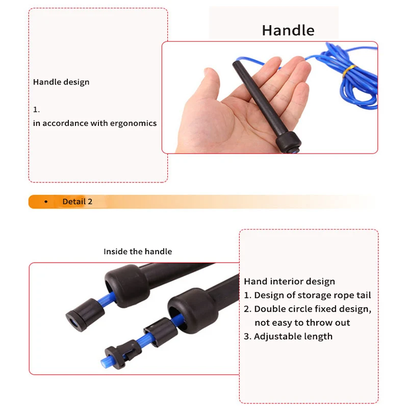 PVC Rope Skipping Game Fitness Exercise Rope non-slip Durable Handle Multi-Functional Cross-rope Fitness Exercise to lose Weight
PVC Rope Skipping Game Fitness Exercise Rope non-slip Durable Handle Multi-Functional Cross-rope Fitness Exercise to lose Weight