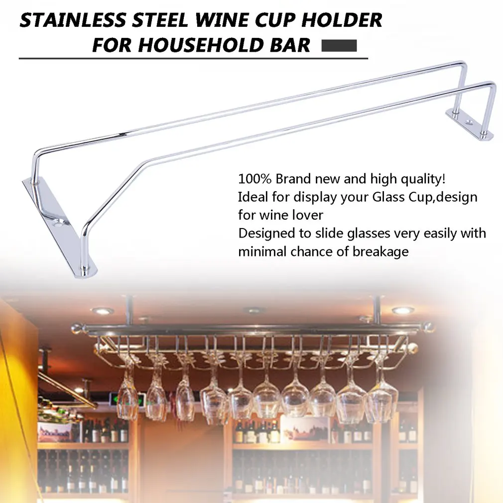 Stainless Steel Wine Rack Glass Holder Stemware Rack Under Cabinet Champagne Storage Organizer For Household Home Bar
Stainless Steel Wine Rack Glass Holder Stemware Rack Under Cabinet Champagne Storage Organizer For Household Home Bar