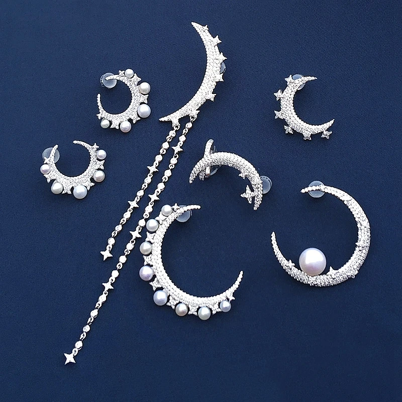 cheny s925 sterling silver new one thousand and one nights natural pearl moon earrings fashion star and moon tassel earrings
cheny s925 sterling silver new one thousand and one nights natural pearl moon earrings fashion star and moon tassel earrings