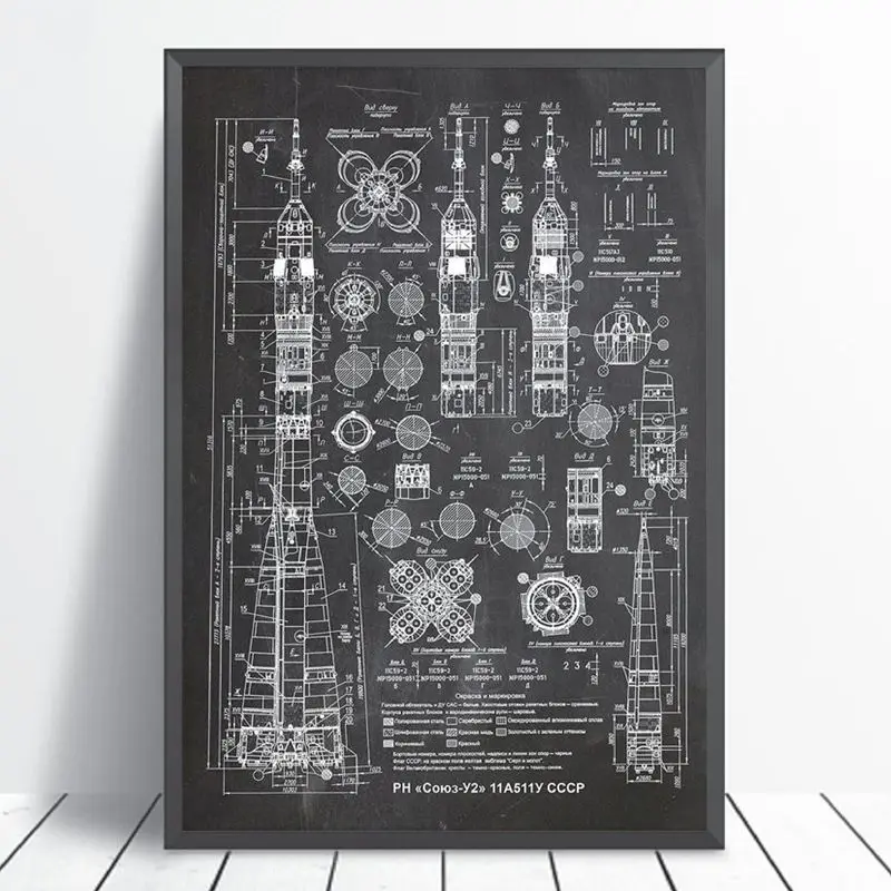 Russian Rocket Patent Vintage Poster Wall Art Canvas Painting Aviation Artwork Blueprint Outer Space Retro Decor for Home
Russian Rocket Patent Vintage Poster Wall Art Canvas Painting Aviation Artwork Blueprint Outer Space Retro Decor for Home