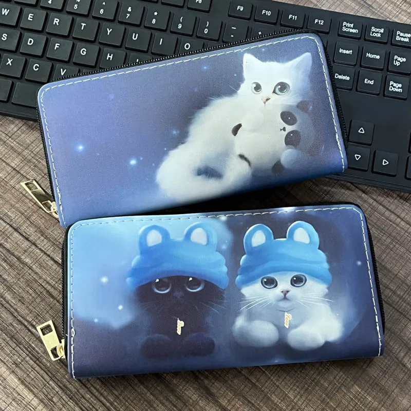 Модные женские кошельки с кошкой, женские кошельки, сумки, клатч, кошелек для монет, сумки для карт, Женский Длинный кошелек двойного сложени...
Модные женские кошельки с кошкой, женские кошельки, сумки, клатч, кошелек для монет, сумки для карт, Женский Длинный кошелек двойного сложени...