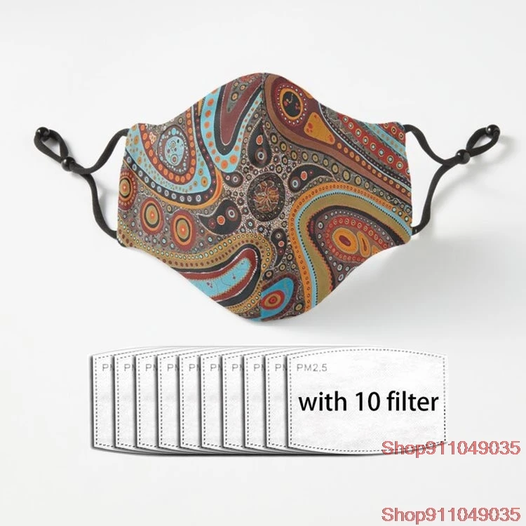 Aboriginal Indigenous Australiana culture aboriginal artwork Adult Facial Mask Dust Reusable Polyester Face Mouth Mask
Aboriginal Indigenous Australiana culture aboriginal artwork Adult Facial Mask Dust Reusable Polyester Face Mouth Mask