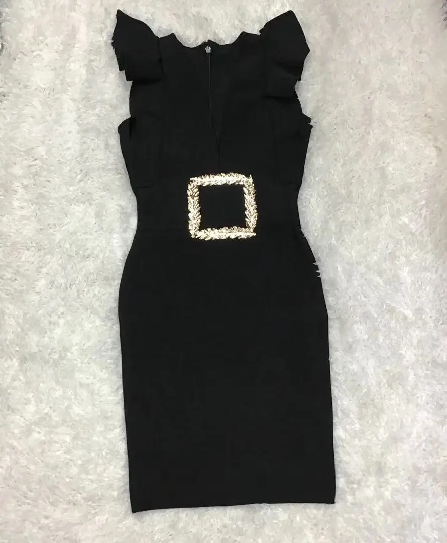 2020 New Women black V neck sleeveless Vestido Celebrity evening party bodycon bandage dresses dropshipping
2020 New Women black V neck sleeveless Vestido Celebrity evening party bodycon bandage dresses dropshipping
