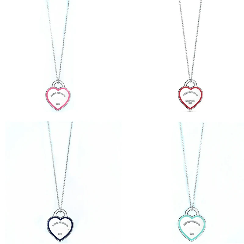 TF 2021 Women's Classic Green Enamel Heart-shaped 925 Silver Pendant Necklace, Exquisite Workmanship Brand Jewelry Holiday Gift
TF 2021 Women's Classic Green Enamel Heart-shaped 925 Silver Pendant Necklace, Exquisite Workmanship Brand Jewelry Holiday Gift