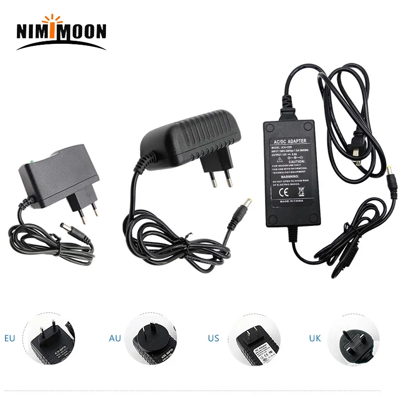 AC110 240V DC12V 1A 2A 3A 4A 5A 6A 8A Универсальный Мощность адаптер питания Зарядное устройство
