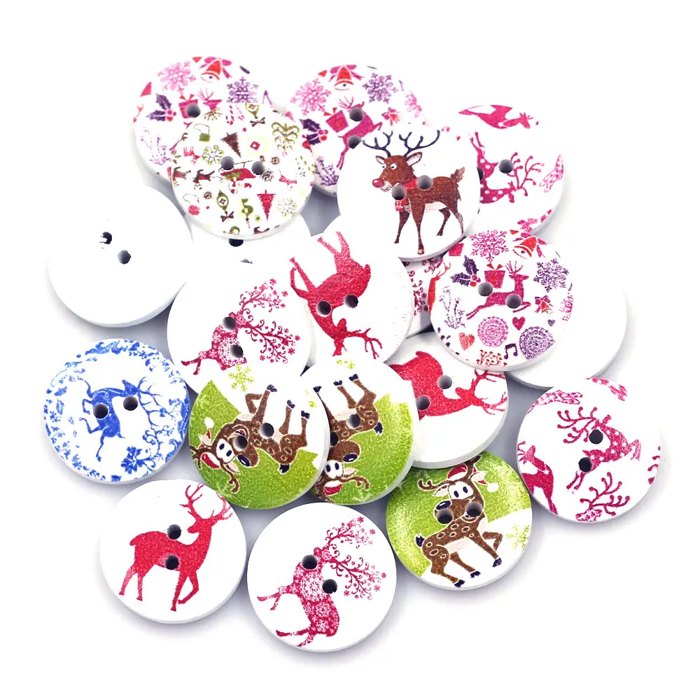30PCS 20mm Round Wood Buttons 2 Holes Christmas Theme Elk Handmade Clothes Scrapbook Knitting Bag Gift Decor Sewing Accessories
30PCS 20mm Round Wood Buttons 2 Holes Christmas Theme Elk Handmade Clothes Scrapbook Knitting Bag Gift Decor Sewing Accessories