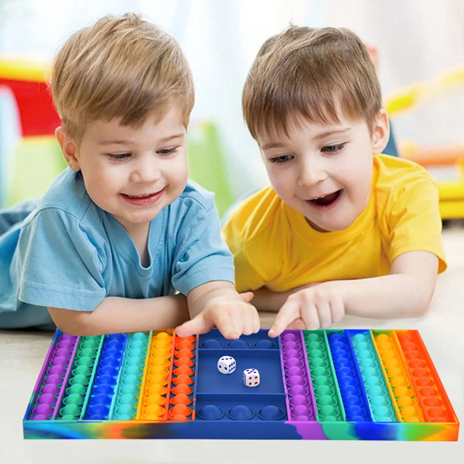 New Pops Big Rainbow Chess Board Game Fidget Toys Antistress Push Bubble Popper Sensory Toys Kids Adult Relax Games Popits Toy
New Pops Big Rainbow Chess Board Game Fidget Toys Antistress Push Bubble Popper Sensory Toys Kids Adult Relax Games Popits Toy