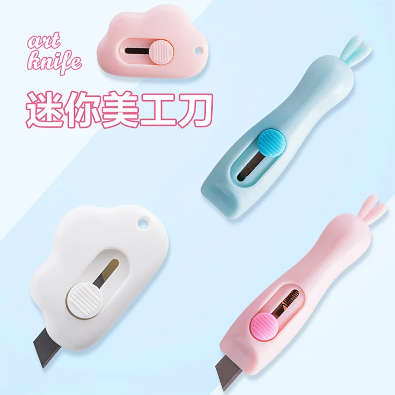 Cute Mini Small Pocket Sized Craft Wrapping Box Paper Envelope Cutter Utility Knife Letter Opener Student Art Supplies 
Cute Mini Small Pocket Sized Craft Wrapping Box Paper Envelope Cutter Utility Knife Letter Opener Student Art Supplies