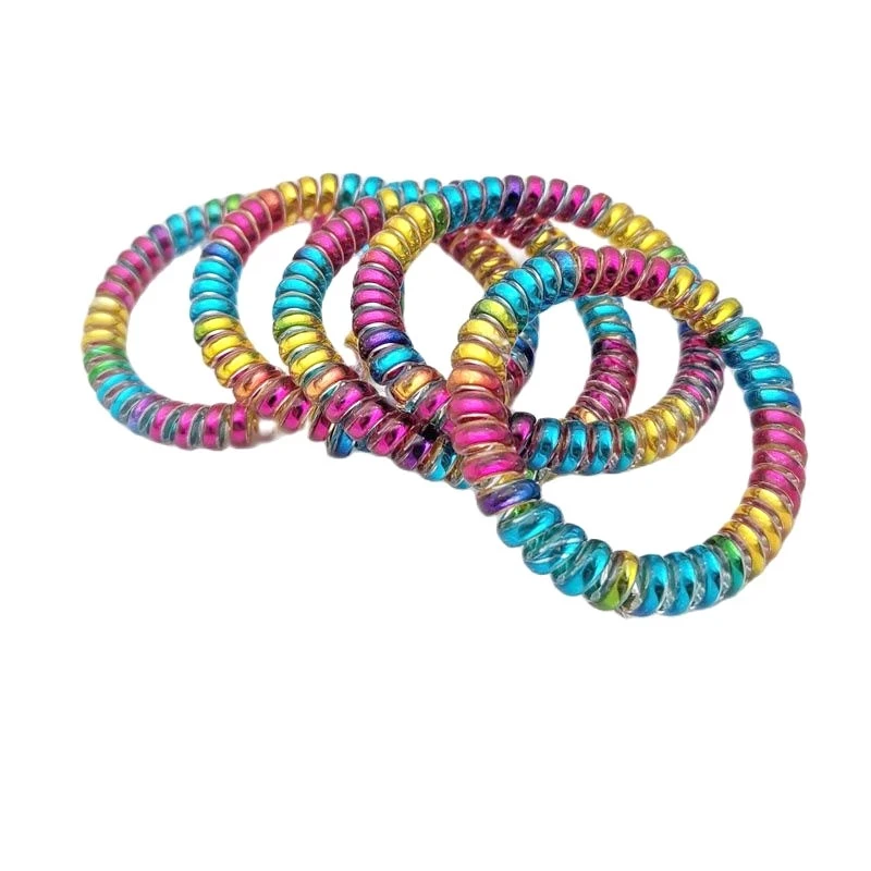 10 Pcs/Lot Size 5 CM Thin Colorful Plastic Telephone Phone Wire Rubber Holders Hair Bands Rope Ties Accessories
10 Pcs/Lot Size 5 CM Thin Colorful Plastic Telephone Phone Wire Rubber Holders Hair Bands Rope Ties Accessories