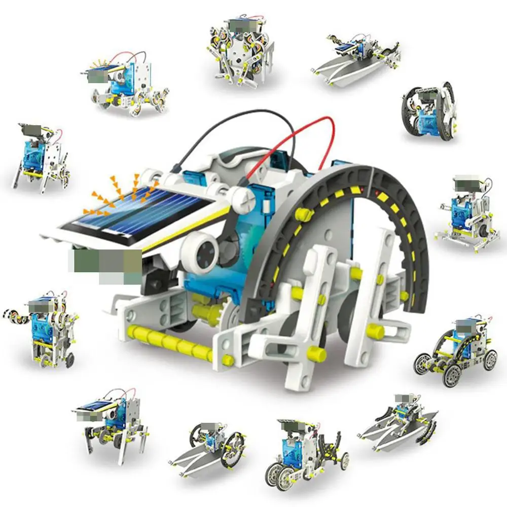STEAM Toy Solar Power Robot 13 IN 1 Transformation DIY Kit Educational Toys for Children Learning Science And Technology
STEAM Toy Solar Power Robot 13 IN 1 Transformation DIY Kit Educational Toys for Children Learning Science And Technology