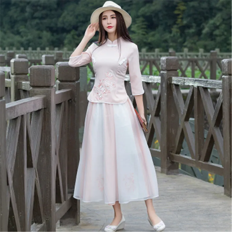 Женский комплект из двух предметов, элегантный винтажный свободный этнический комплект из двух предметов с вышивкой и этническим принтом, ... 
Женский комплект из двух предметов, элегантный винтажный свободный этнический комплект из двух предметов с вышивкой и этническим принтом, ...