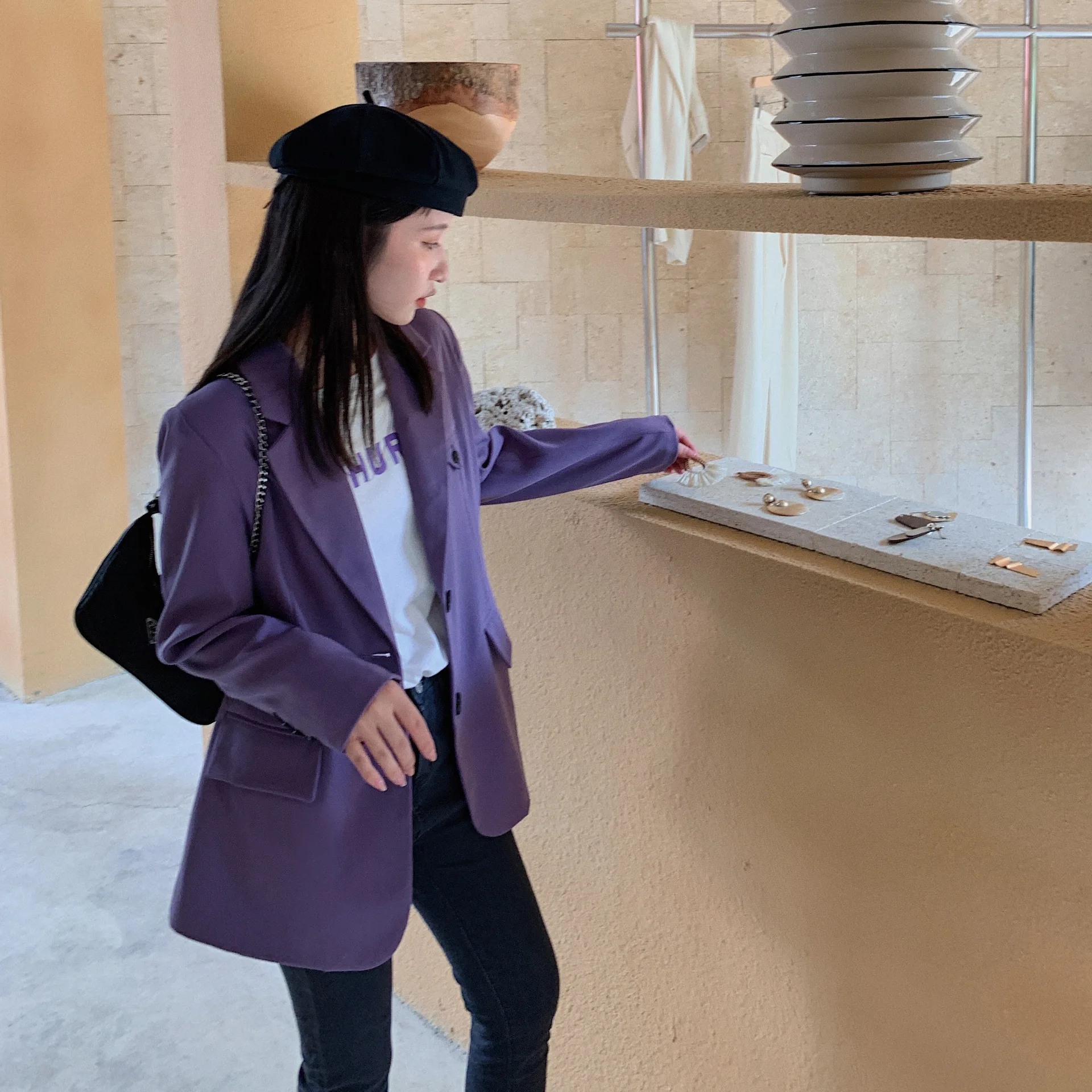 2021 Fashion Women Loose Autumn Blazer Jackets Female Elegant Suits Coat Chic Korean Office Ladies Casual Blazers Outerwear
2021 Fashion Women Loose Autumn Blazer Jackets Female Elegant Suits Coat Chic Korean Office Ladies Casual Blazers Outerwear