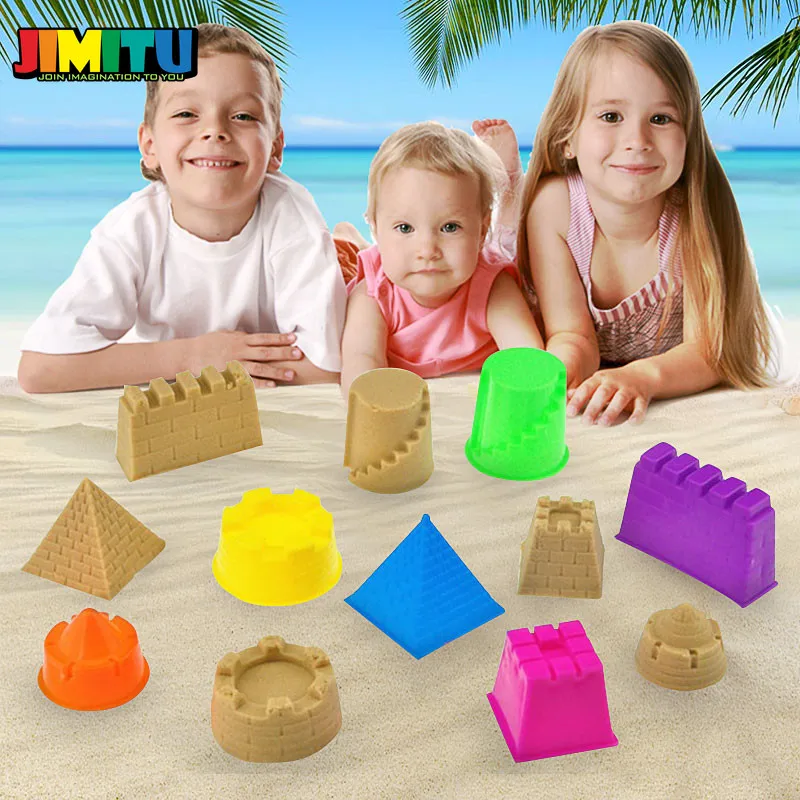JIMITU 6 шт. портативные пляжные игрушки в виде замка из песчаной глины Новинка форма