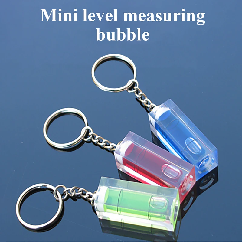 

Mini Magnetic Square Spirit Level with Keychain Precision Scope Bubble Level Horizontal Bubble Measuring Kit Round Bullseye Set