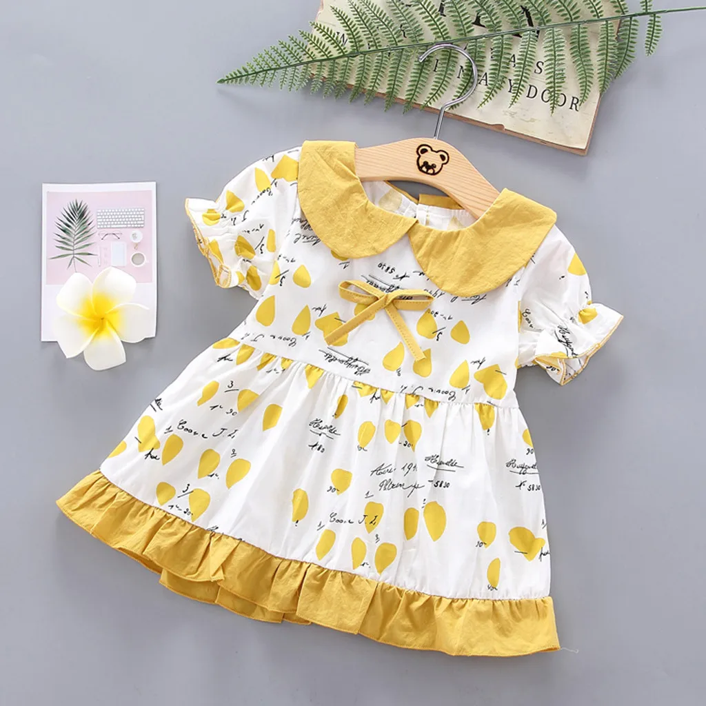 Корейская версия маленькое свежее платье для девочки летнее милое принцессы с