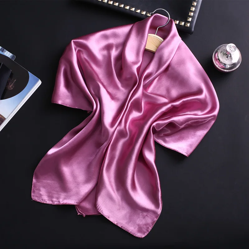 Solid Satin Silk Feeling Scarves For Women 2022 New Large Shawl Soft Smooth Square Bandana 90x90cm Pashmina Hijab Headband Scarf
Solid Satin Silk Feeling Scarves For Women 2022 New Large Shawl Soft Smooth Square Bandana 90x90cm Pashmina Hijab Headband Scarf