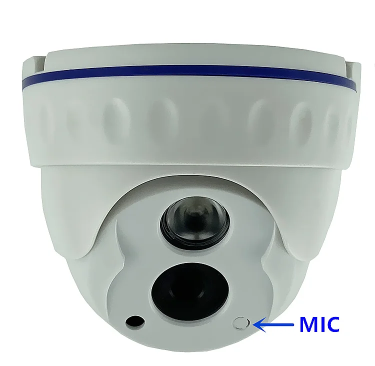 Купольная IP-камера NT98562 + SC401AI 4/3 Мп встроенный микрофон аудио H.265 2560*1440 42Mil Onvif