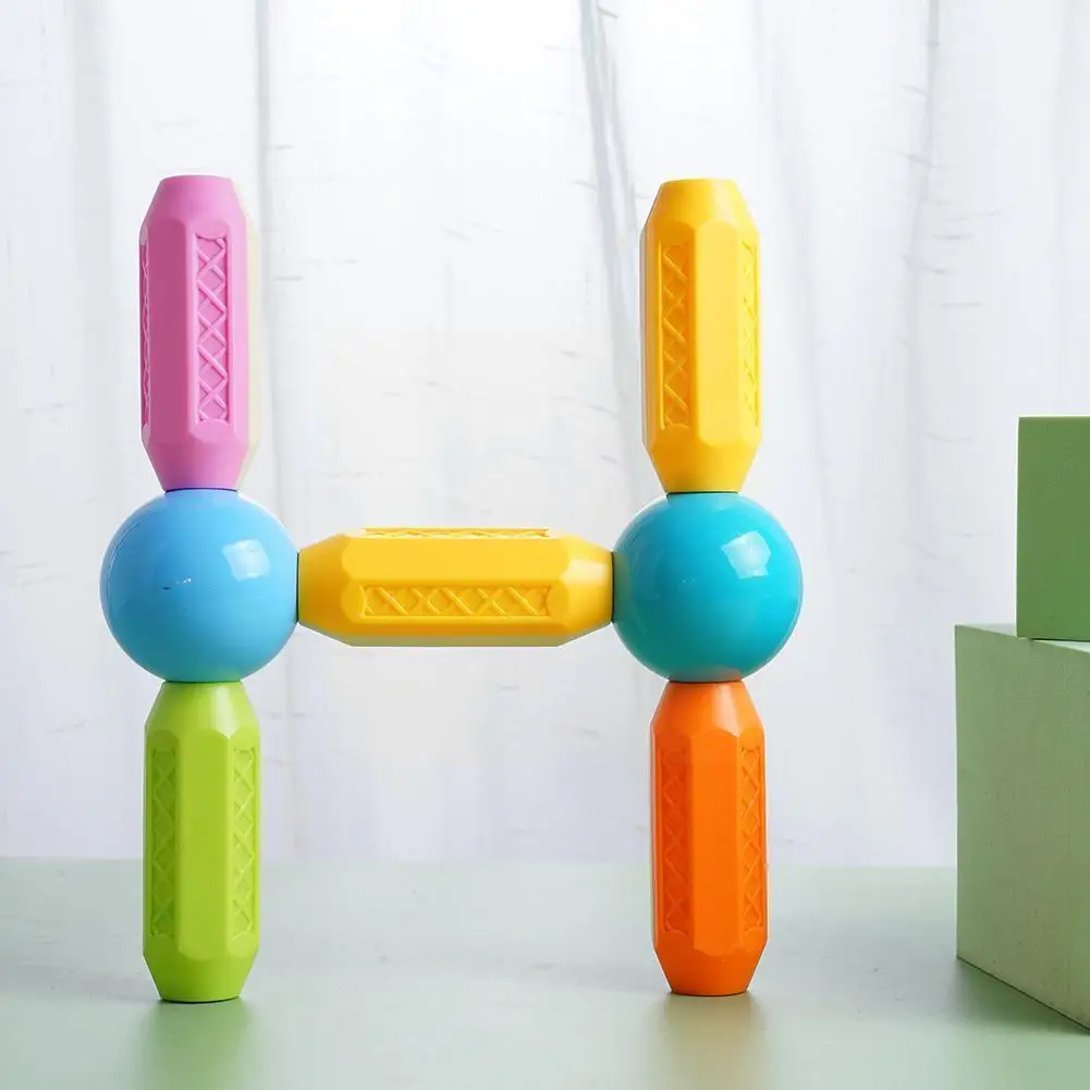 New Hot Children's Toy Building Blocks, Magnetic Stick, Color Matching, Size, Color Toys Large M5b0
New Hot Children's Toy Building Blocks, Magnetic Stick, Color Matching, Size, Color Toys Large M5b0