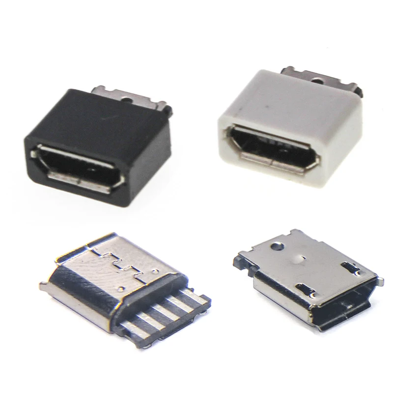 30 шт./партия разъёмы USB типа B V8 5pin|Соединители| |