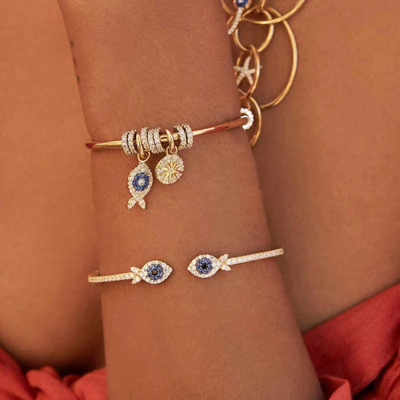 Fashion Charm Sterling Silver Copy 1:1 Copy,Yellow Silver Ete Lucky Fish Open Cuff Bracelet Women 2021 Jewelry Gift With Logo
Fashion Charm Sterling Silver Copy 1:1 Copy,Yellow Silver Ete Lucky Fish Open Cuff Bracelet Women 2021 Jewelry Gift With Logo