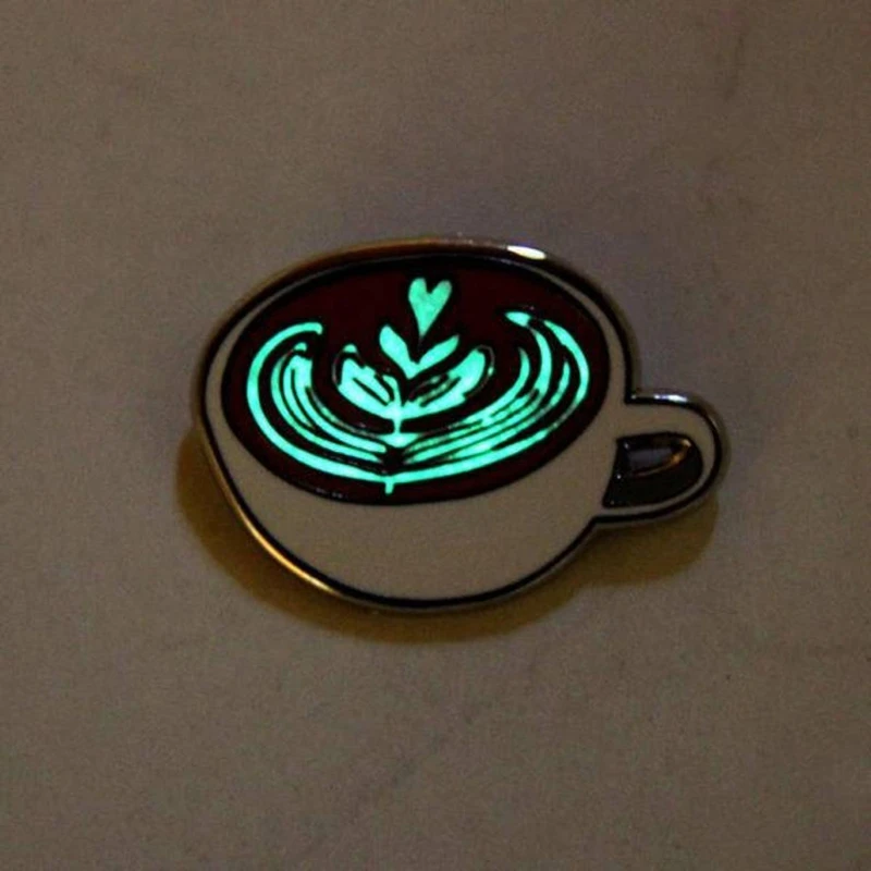 Luminous Coffee Cup Enamel Brooch Pins Glow in the Dark Latte Badges Clothes Bag Cartoon Coffee Mug Lapel Pins Jewelry 
Luminous Coffee Cup Enamel Brooch Pins Glow in the Dark Latte Badges Clothes Bag Cartoon Coffee Mug Lapel Pins Jewelry