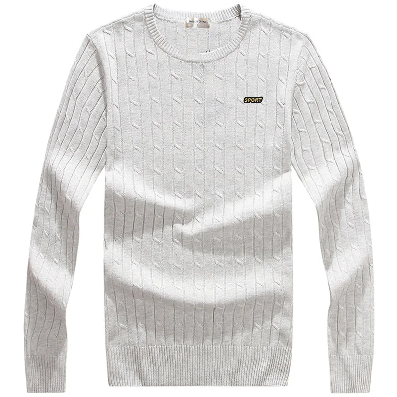 100% Cotton M-3XL High Quality Mens Sweaters Pullovers Long Sleeve Knitted Outerwear Casual Clothes Fashion Slim Male Tops 
100% Cotton M-3XL High Quality Mens Sweaters Pullovers Long Sleeve Knitted Outerwear Casual Clothes Fashion Slim Male Tops