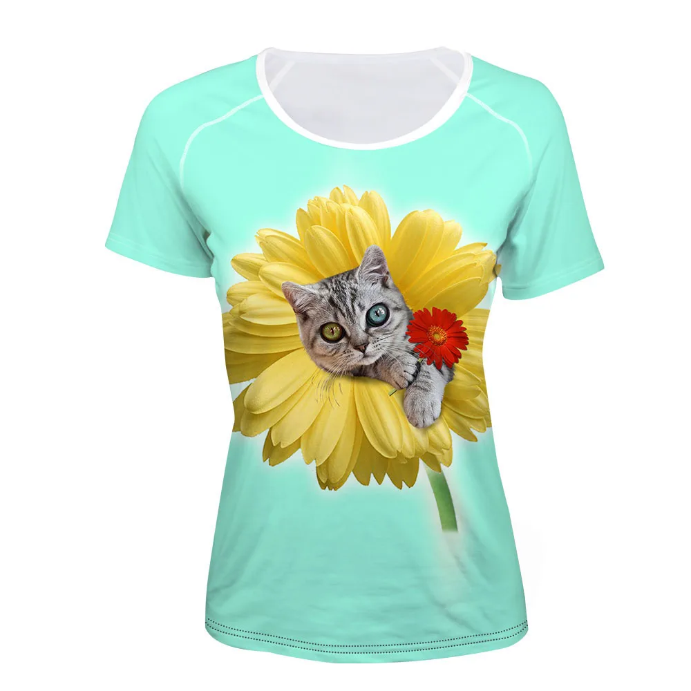 HYCOOL Female Shirt Tees Tops Cat Dog Flower Food Print Women T-shirt Fashion Comfortable Short Sleeves O-neck T Shirt Summer
HYCOOL Female Shirt Tees Tops Cat Dog Flower Food Print Women T-shirt Fashion Comfortable Short Sleeves O-neck T Shirt Summer