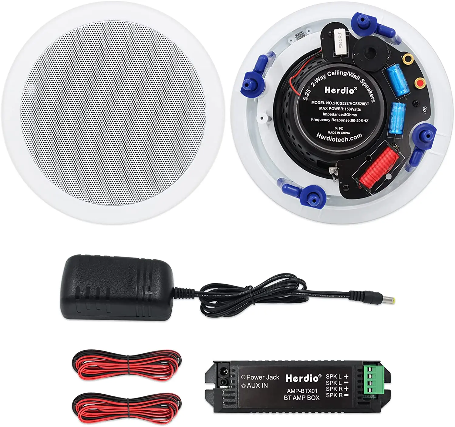 5.25 Inch Ceiling Bluetooth Speakers Home recessed Speaker System 300W Perfect for Humid,Kitchen,Bedroom,Bathroom,Covered Patio
5.25 Inch Ceiling Bluetooth Speakers Home recessed Speaker System 300W Perfect for Humid,Kitchen,Bedroom,Bathroom,Covered Patio