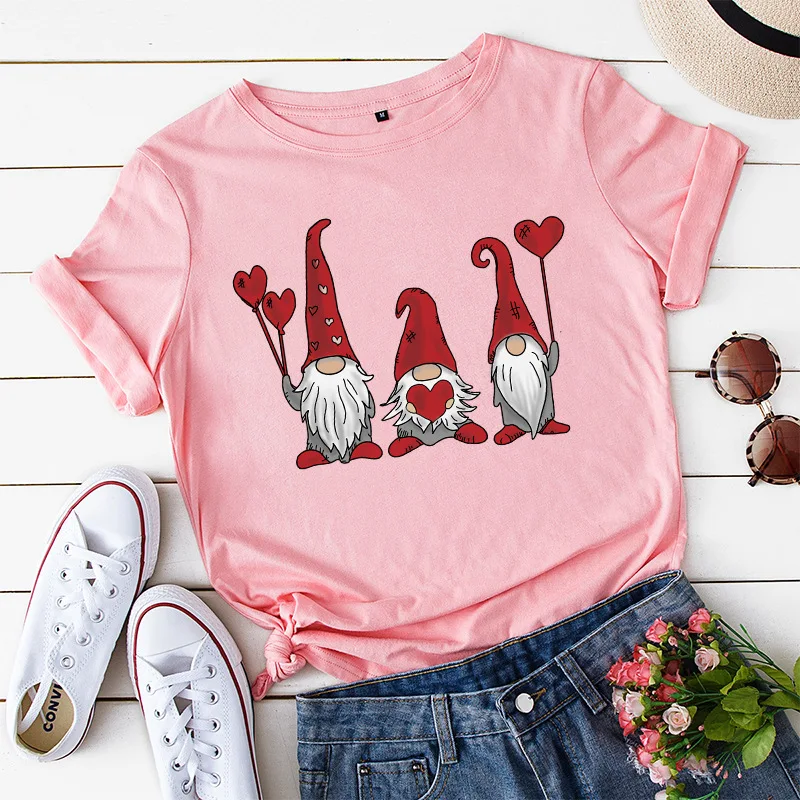 Little Dwarfs Cotton Pink Women T-shirt Female Loose Christmas Basic Short Sleeve Tees Harajuku Funny Cartoon Print Shirt Tee
Little Dwarfs Cotton Pink Women T-shirt Female Loose Christmas Basic Short Sleeve Tees Harajuku Funny Cartoon Print Shirt Tee