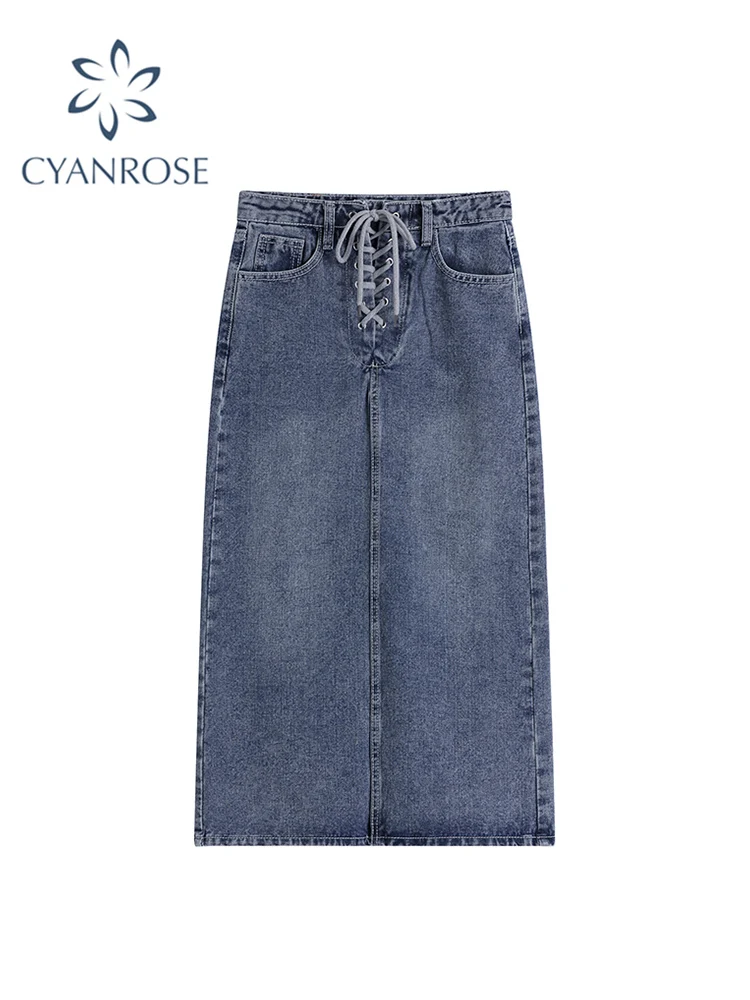 Denim Skirt For Women Korean Style High Waist Vintage Loose Oversize Harajuku Streetwear A-line Pencil Split Skirt Plus Size
Denim Skirt For Women Korean Style High Waist Vintage Loose Oversize Harajuku Streetwear A-line Pencil Split Skirt Plus Size