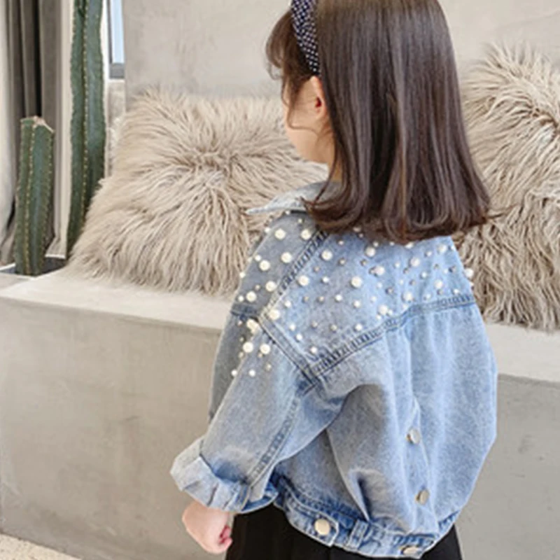 2022 Pearls Beading Denim Jacket For Girls Fashion Coats Children Clothing Autumn Baby Girls Clothes Outerwear Jean Jackets Coat
2022 Pearls Beading Denim Jacket For Girls Fashion Coats Children Clothing Autumn Baby Girls Clothes Outerwear Jean Jackets Coat