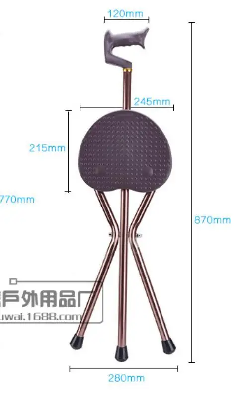 Genuine elderly quadripod Multi-function cane crutch stool multifunctional folding tripod canes stick head leading elderly Walke
Genuine elderly quadripod Multi-function cane crutch stool multifunctional folding tripod canes stick head leading elderly Walke