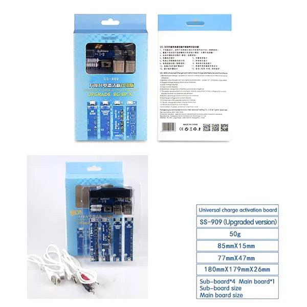 SS-909 Universal Phone Battery Fast Charging and Activation Board for iPhone Samsung for China Smartphone Repair Tool Set
SS-909 Universal Phone Battery Fast Charging and Activation Board for iPhone Samsung for China Smartphone Repair Tool Set
