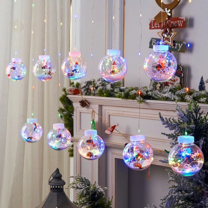 Xmas DIY Christmas Ball Santa LED Curtain Light String Christmas Tree Decoration for Home Party New Year 2022 Gift Navidad Decor
Xmas DIY Christmas Ball Santa LED Curtain Light String Christmas Tree Decoration for Home Party New Year 2022 Gift Navidad Decor