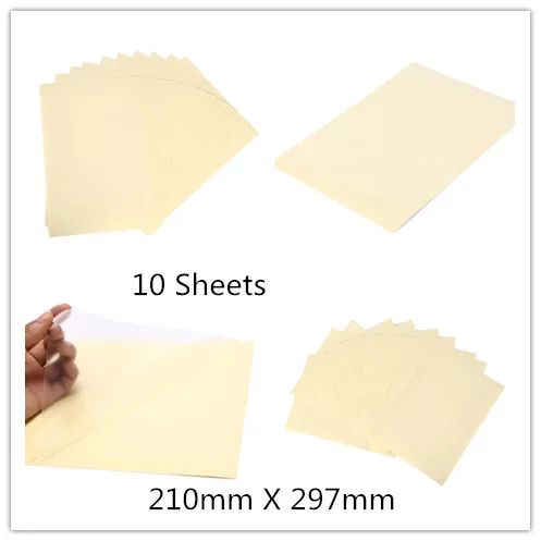 10Sheets 210mm X 297mm Self Adhesive Vinyl A4 Clear Transparent Film Label Sticker For Laser Printer 21 X 29.7cm
10Sheets 210mm X 297mm Self Adhesive Vinyl A4 Clear Transparent Film Label Sticker For Laser Printer 21 X 29.7cm