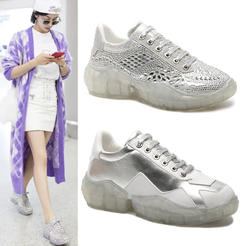 Spring Mesh Women Diamond Casual Women Shoes Flats Platform Lace-Up Fashion Breathable Women Sneakers Woman Zapatos De Mujer
Spring Mesh Women Diamond Casual Women Shoes Flats Platform Lace-Up Fashion Breathable Women Sneakers Woman Zapatos De Mujer