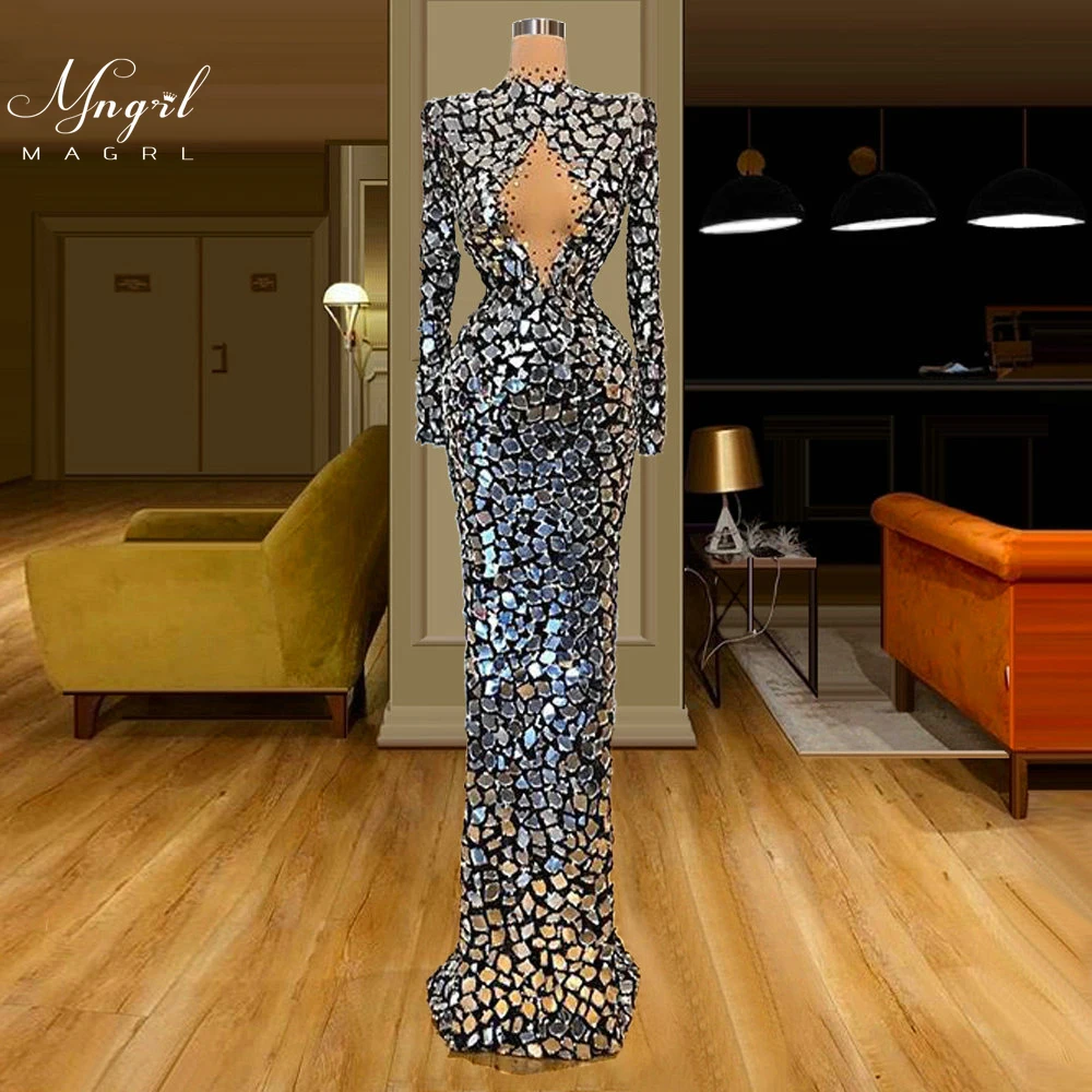 MNGRL Luxury Evening Dress One-shoulder Long Sleeves Hand-applied Diamonds Glittering 2021 New Evening Dress Party Dress
MNGRL Luxury Evening Dress One-shoulder Long Sleeves Hand-applied Diamonds Glittering 2021 New Evening Dress Party Dress