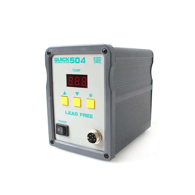 QUICK 504 lead-free welding stand high power welding stand adjustable constant temperature electric soldering iron 90W AC220V
QUICK 504 lead-free welding stand high power welding stand adjustable constant temperature electric soldering iron 90W AC220V