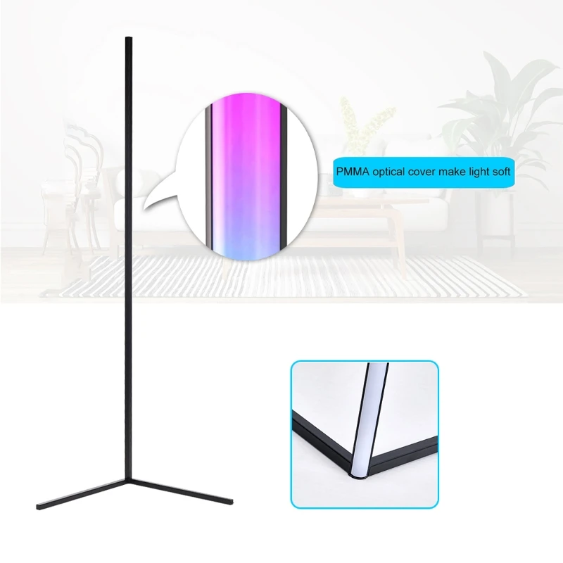 Светодиодный ная угловая напольная лампа RGB, лампа с изменением цвета, торшерные лампы, стоячая лампа, ночсветильник для гостиной и спальни
Светодиодный ная угловая напольная лампа RGB, лампа с изменением цвета, торшерные лампы, стоячая лампа, ночсветильник для гостиной и спальни