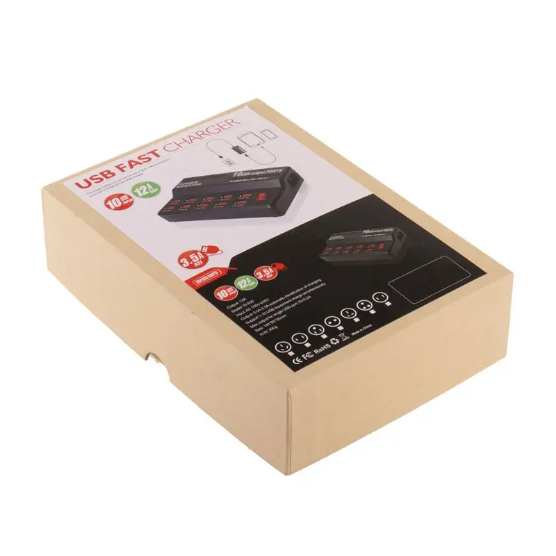 ZL 10 Port 5V 3.5A Practical Multi-functional Intelligent High Speed Charger Mobile Phone USB Charger
ZL 10 Port 5V 3.5A Practical Multi-functional Intelligent High Speed Charger Mobile Phone USB Charger