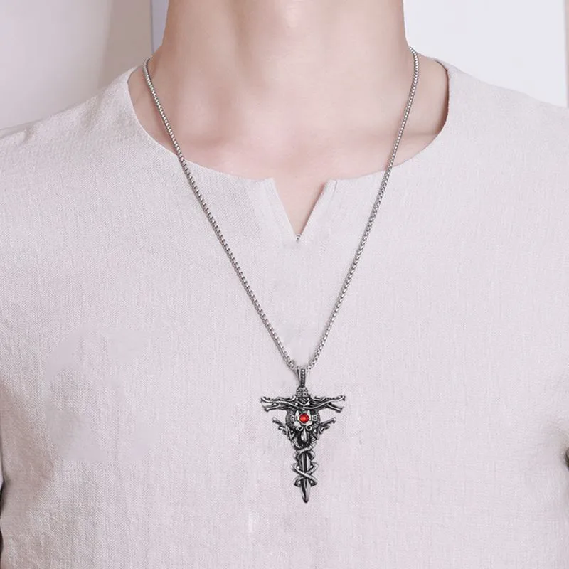 Bohemia Punk Dragon Necklace For Women Men Party Jewelry Statement Pendant Fashion Vintage Gothic Sword Cross Necklaces Gifts
Bohemia Punk Dragon Necklace For Women Men Party Jewelry Statement Pendant Fashion Vintage Gothic Sword Cross Necklaces Gifts