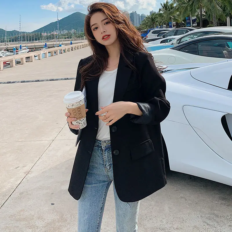 2021 Blazer Women Spring And Autumn New Korean Style Loose Women's Suit Jacket Fashion Casual Wild Women's Clothing
2021 Blazer Women Spring And Autumn New Korean Style Loose Women's Suit Jacket Fashion Casual Wild Women's Clothing