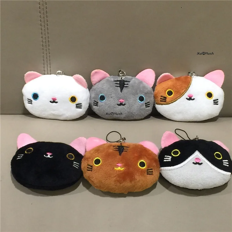 Маленькая милая плюшевая игрушка кошка брелок с подвеской мягкая