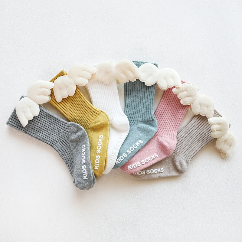Newborn Baby Kids Socks Toddlers Girls Knee High Angle Wing Socks With Rubble Soles Leg Warmer Baby Clothing
Newborn Baby Kids Socks Toddlers Girls Knee High Angle Wing Socks With Rubble Soles Leg Warmer Baby Clothing