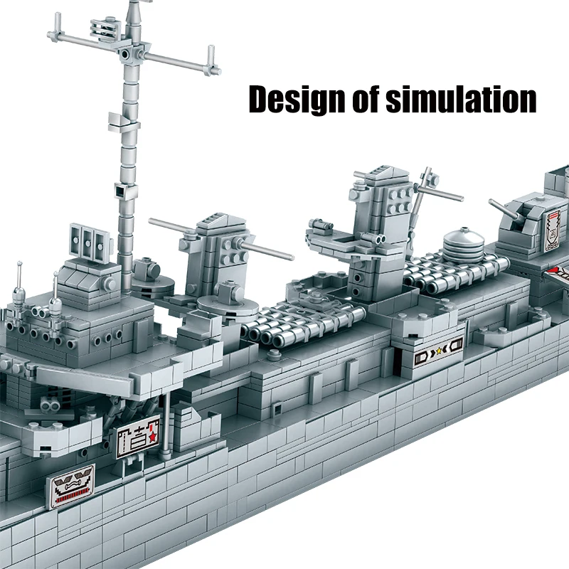 2661Pcs City Military Warship Boat Building Blocks Creator USS Johnston Cruise Ship 3D Mini DIY Bricks Toys for Children
2661Pcs City Military Warship Boat Building Blocks Creator USS Johnston Cruise Ship 3D Mini DIY Bricks Toys for Children