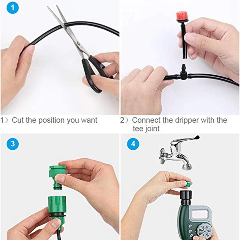 Automatic Mini Drip Irrigation System Garden Irrigation Spray Self Watering Kits
Automatic Mini Drip Irrigation System Garden Irrigation Spray Self Watering Kits